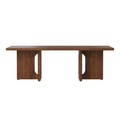Androgyne Lounge Wood Couchtisch / 120 x 45 x H 37,8 cm - Unterteil Holz - Menu holz natur en holz