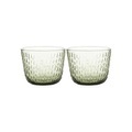 Glas Syksy glas grün / 2er-Set - Marimekko grün en glas