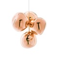 Melt Chandelier Pendelleuchte / Small - LED / Ø 98 x H 103 cm - Tom Dixon orange en plastikmaterial