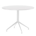 About a Table Runder Tisch / Ø 100 cm - Hay weiß en metall/plastikmaterial