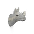 Animal Wandhaken / Rhino - Handgeschnitzt - Ferm Living bunt en holz
