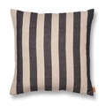 Grand Kissen / Leinen & Baumwolle 50 x 50 cm - Ferm Living schwarz/beige en textil