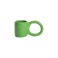 Petite Friture, Donut Medium Kaffeetasse / Ø 8 x H 9 cm - Petite Friture grün en keramik