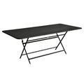 Caractère Klapptisch / 90 x 190 cm - für 8-10 Personen - Fermob schwarz en metall