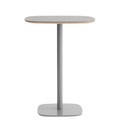 Stehtisch Form metall plastikmaterial holz grau / 70 x 70 cm x H 94,5 cm - Normann Copenhagen grau en metall