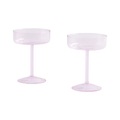 Sektgläser Tint glas rosa / 2er-Set - Hay rosa en glas