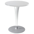 Top Top - Contract outdoor Runder Tisch mit runder Tischplatte - Kartell weiß en plastikmaterial