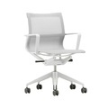 Physix Sessel mit Rollen / Mesh-Gewebe - Vitra grau/silber en textil