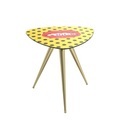 Toiletpaper - Shit Beistelltisch / 57 x 57 x H 48 cm - Seletti bunt en holz