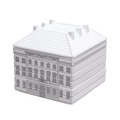 Palace - Signoria Geschirr-Set / 6 stapelbare Teller + 1 Servierplatte - Seletti weiß/schwarz en keramik