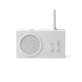 Tykho 3 Tragbares Radio / Bluetooth-Lautsprecher - Lexon weiß/beige en plastikmaterial