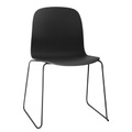 Visu Stapelbarer Stuhl / Stahlbeine - Muuto schwarz en holz