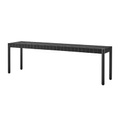 Betty TK5 Bank / L 157 cm - Handgeflochtene Leinengurte - &tradition schwarz en textil/holz