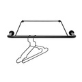 Gravity Kleiderständer Wandgarderobe / L 60 cm - Nomess schwarz en metall/plastikmaterial