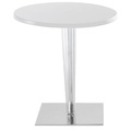Top Top Runder Tisch mit runder Tischplatte lackiert - Kartell weiß en plastikmaterial