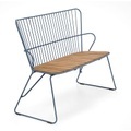Houe - Gartenbank PAON - graublau - Holz - 116cm