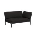 Level Sofa / Eckmodul rechts - L 139 x T 92,5 cm - Houe schwarz en textil