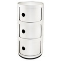 Kartell-Componibili Aufbewahrung 3-Fach, Weiss