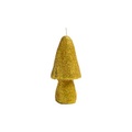 Glitter Mushroom Kerze / Small - Ø 5,5 x H 12,5 cm - & klevering gold en wachs