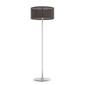 La Lampe Padère LED Solarleuchte / Hybrid und mit Netzverbindung - Solaraufladung + USB-Dock - Maiori braun/beige en metall/textil
