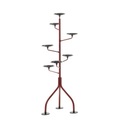 Albero Halterung für Blumentopf / H 152 cm - für 7 Blumentöpfe - Zanotta rot/schwarz en metall