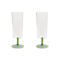 Sektgläser Mingle glas grün / 2er-Set - & klevering grün en glas