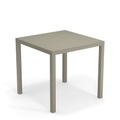 Nova quadratischer Tisch / Metall - 80 x 80 cm - Emu grau en metall