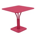 Luxembourg quadratischer Tisch / 80 x 80 cm - Fuß mittig - Fermob rosa en metall