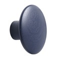 The Dots Wood Wandhaken / Large - Ø 17 cm - Muuto blau en holz