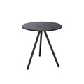Nami Runder Tisch / Ø 65 cm - Recycling-Kunststoff - Houe schwarz en plastikmaterial