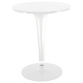 TopTop - Dr. YES Runder Tisch mit runder Tischplatte Ø 60 cm - Kartell weiß en plastikmaterial