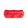 Bank Enjoy plastikmaterial rot / 2-Sitzer - L 124 cm / Drinnen & draußen - Slide en