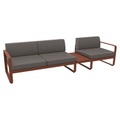 Bellevie Sofa / n° 1 B - L 275 cm - Stoff taupe-grau - Fermob beige en metall/textil