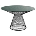 Heaven Runder Tisch Ø 120 cm - Emu schwarz en metall/glas