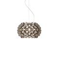 Caboche Plus Pendelleuchte Small / LED - Ø 31 cm - Foscarini grau en plastikmaterial