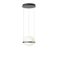 Palma Pendelleuchte / vertikal - Vibia grau en metall/glas