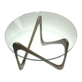 Moebius Couchtisch - Objekto holz natur en glas/holz