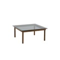 Kofi Couchtisch / 80 x 80 cm - Glas & Holz - Hay holz natur en glas