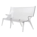 Kartell - Sofa Uncle Jack Transparent 190 x 85 x 98 cm - 06400b4