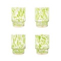 Tortoise Glas / 4er Set - & klevering grün en glas