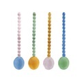 Perle Löffel / 4er Set - Glas - & klevering bunt en glas