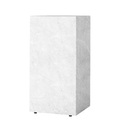 MENU, Plinth Tall Beistelltisch / Marmor - 30 x 30 x H 51 cm - Menu weiß en stein