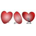 Slide design - Tischlampe LOVE Rot