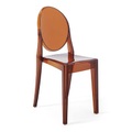 Victoria Ghost Stapelbarer Stuhl / Polycarbonat 2.0 - Kartell orange/braun en plastikmaterial