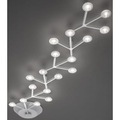 LED NET Deckenleuchte länglich - L 125 cm - Artemide weiß en metall