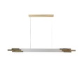 ORG Horizontal Medium Pendelleuchte / LED - L 160 cm / Glas - DCW éditions weiß en glas