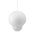 MÖBELZUBEHÖR Puff Hvid papierfaser weiß / Reispapier - Ø 60 x H 75 cm - Normann Copenhagen weiß en papierfaser