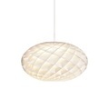 Louis Poulsen, Patera Oval Pendelleuchte / Leuchtmittel E27 - Ø 50 cm - Waben-PVC - Louis Poulsen weiß en plastikmaterial