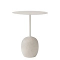 Lato LN8 Beistelltisch / Marmor & Metall - H 55 cm - &tradition weiß/beige en metall/stein