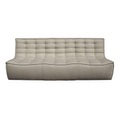 Sofa N701 textil beige / 3-Sitzer - l 210 cm / Stoff - Ethnicraft beige en textil